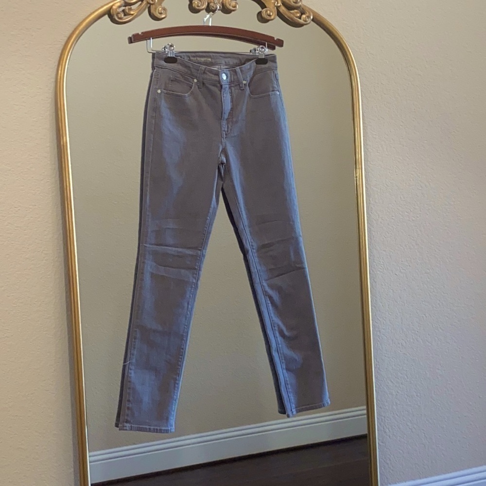 Talbots Flawless High Waist Straight Leg Gray Jeans Size 2